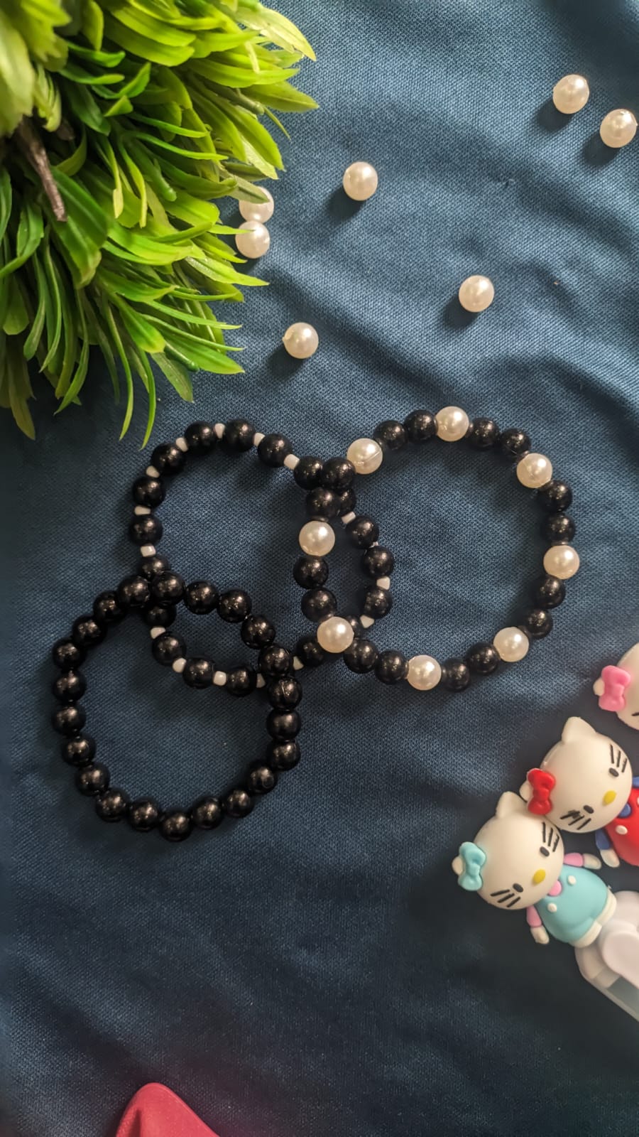 Set of three unique bracelets Set